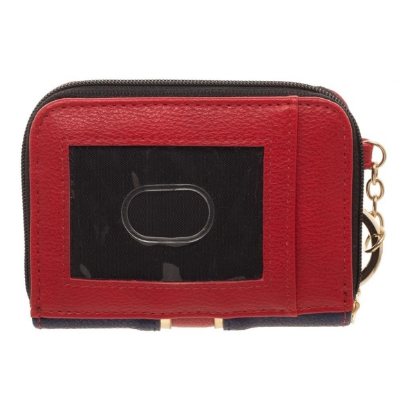 Captain Marvel Mini Bifold Wallet w Keychain - Picture 2 of 3